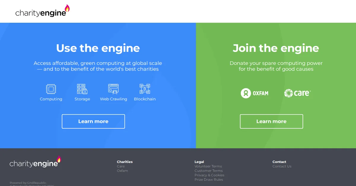 Charity Engine: Install & Share Computing Power